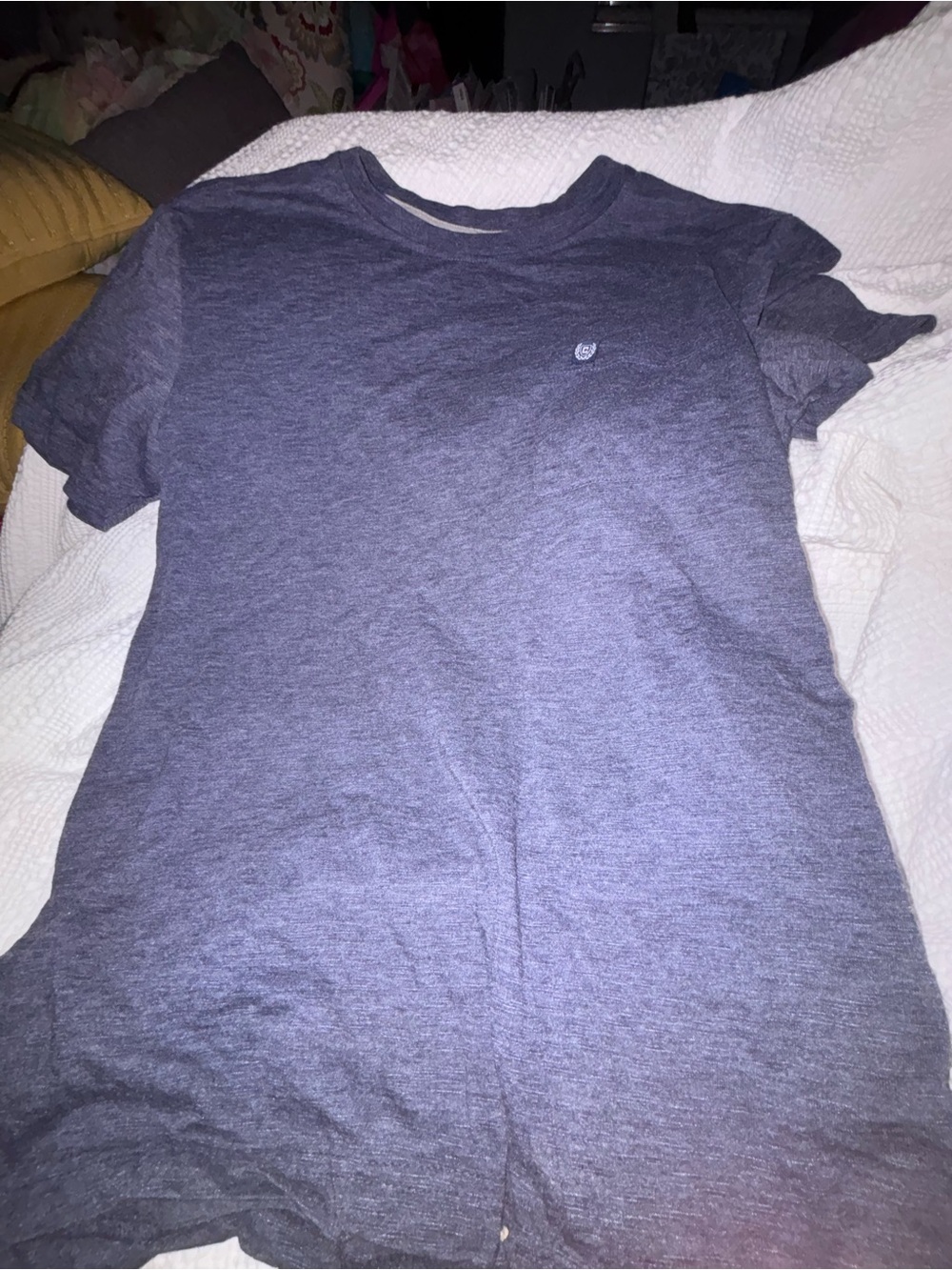 Chaps Men's Heather Navy Short-Sleeve Crewneck T-Shirt